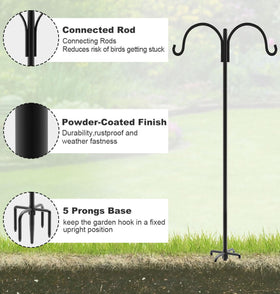Artibear five-prong base spikes anchor securely in ground.
