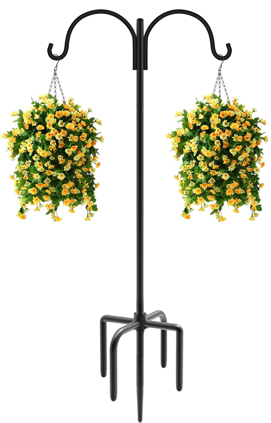 Artibear double shepherd hooks pole for sturdy outdoor setup.