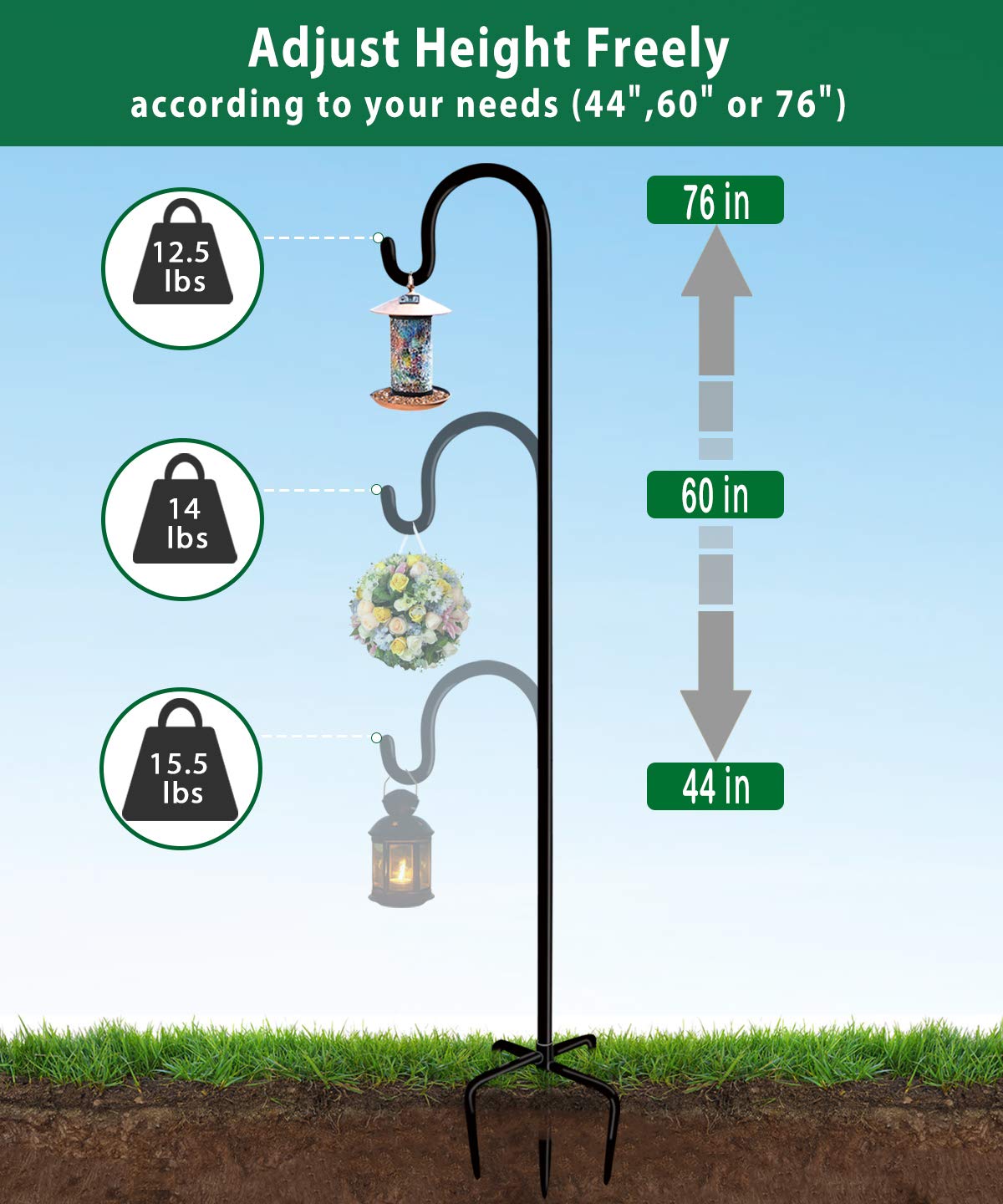 Artibear easy assembly with ground insertion for quick setup and storage.