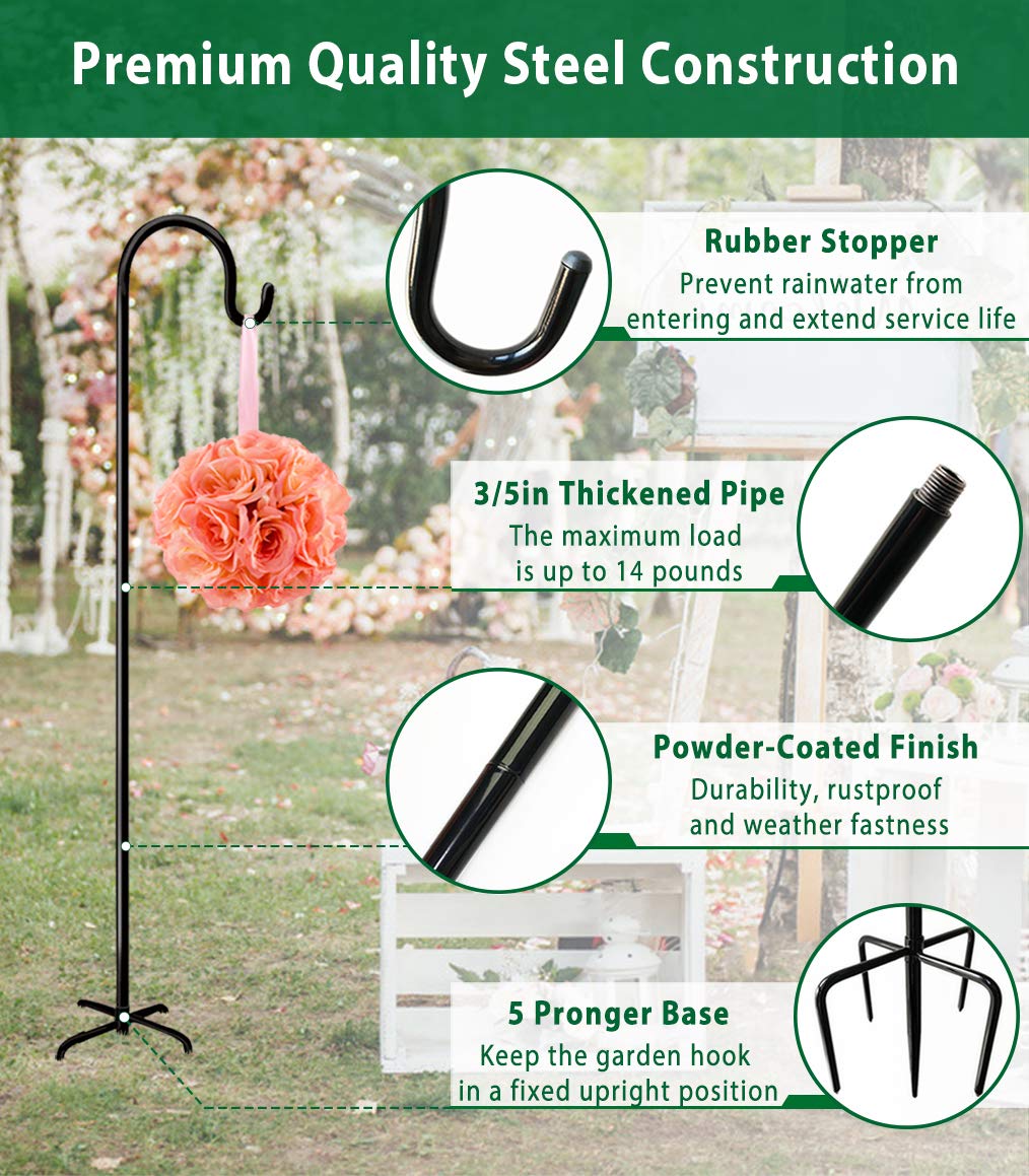 Artibear five-prong base design stabilizes the outdoor stand against wind.