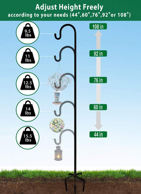 Artibear ground prongs secure the stand firmly in soil.