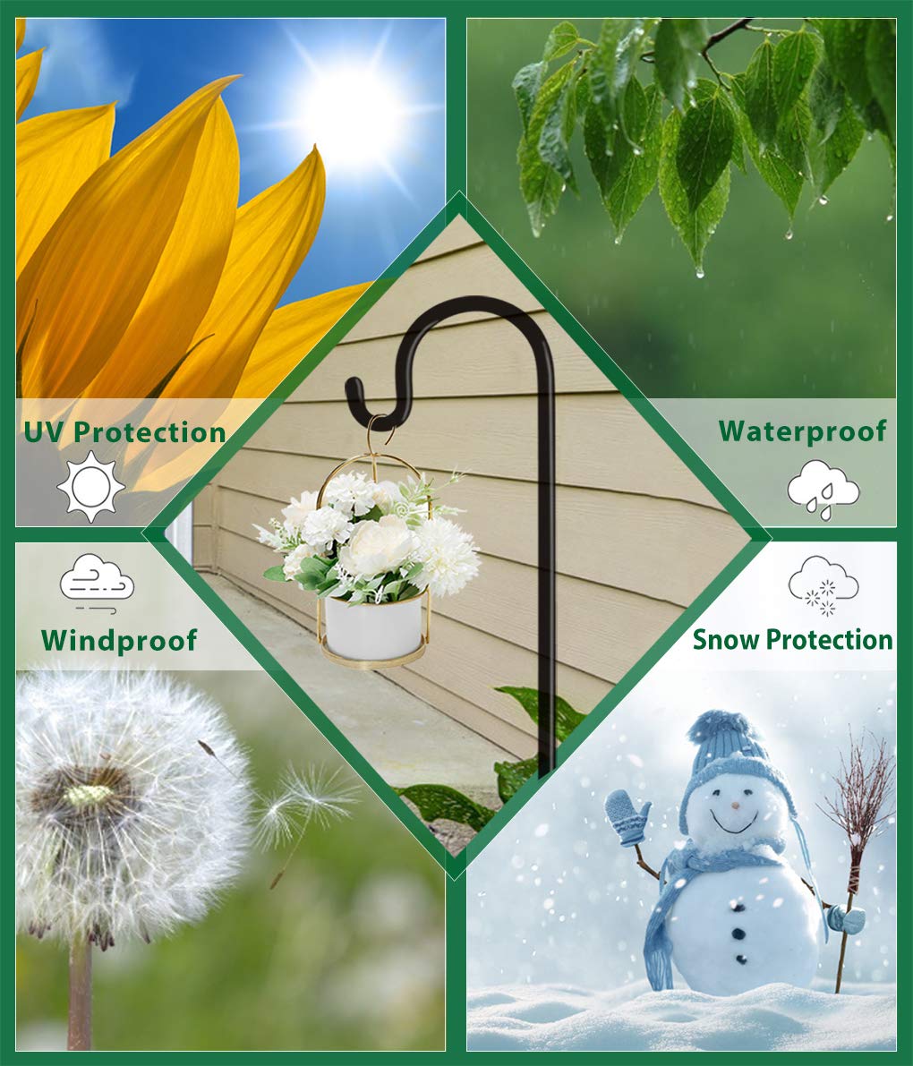 Artibear tall outdoor stake supports multiple garden uses.