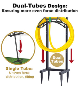 Artigarden quick-assembly hose holder for fast setup and easy relocation.