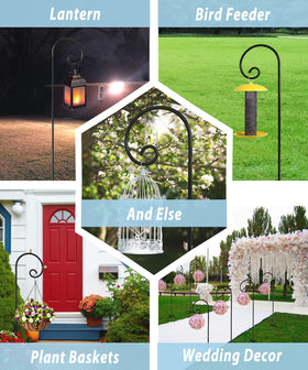 Artigarden heavy-duty steel prongs sustain garden displays.