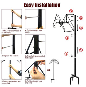 Artigarden hose holder stand stored indoors, protects against elements.