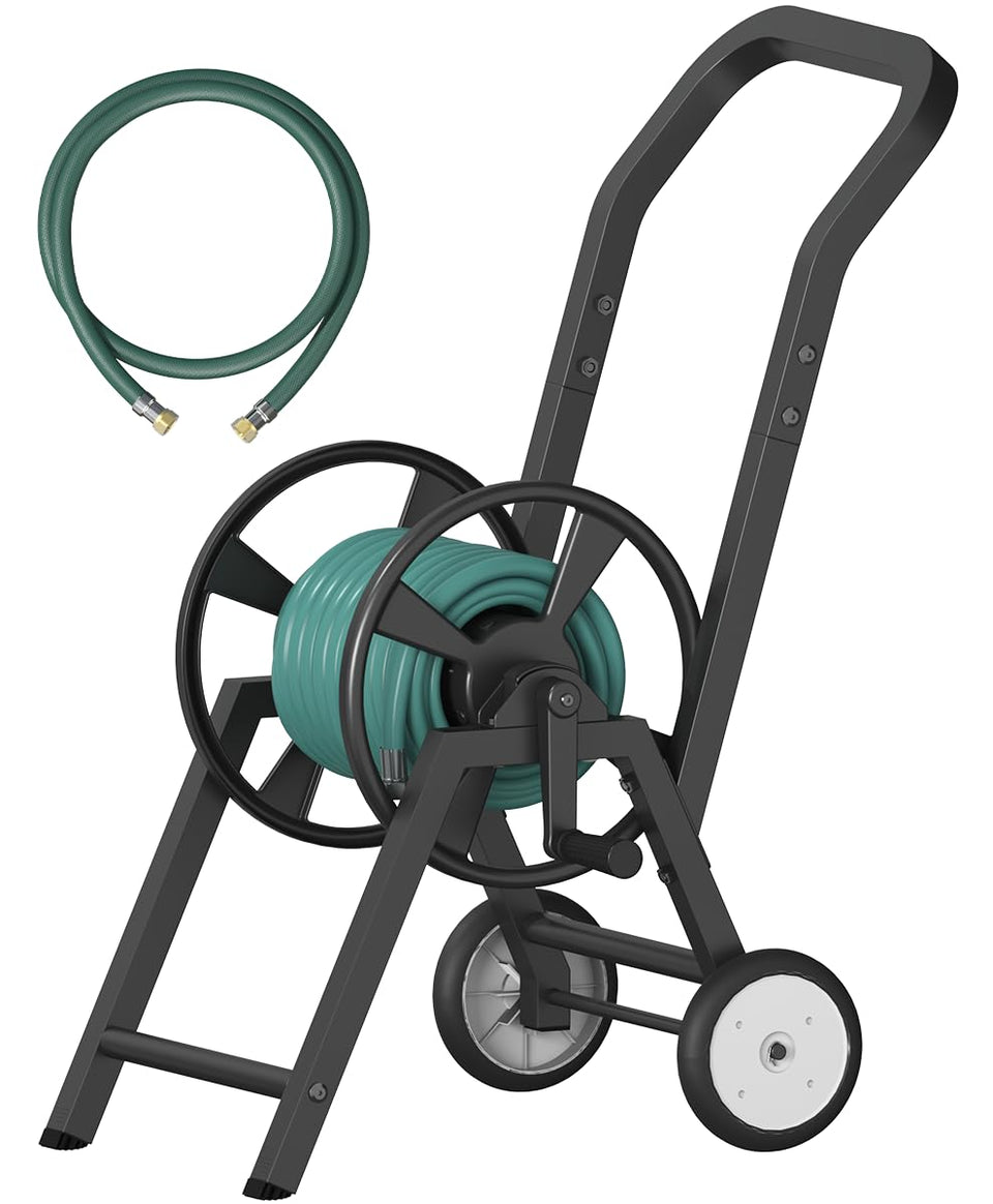 Artigarden hose reel cart with all-metal frame for durable outdoor use.