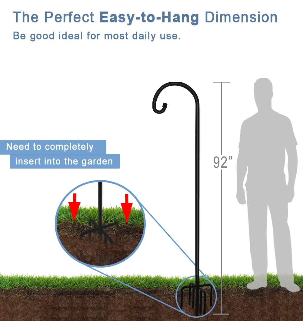 7 anchor prongs deliver stability on soft soil and windy days.