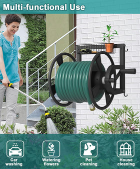 Artigarden heavy-duty steel reel with powder coating for outdoor durability.