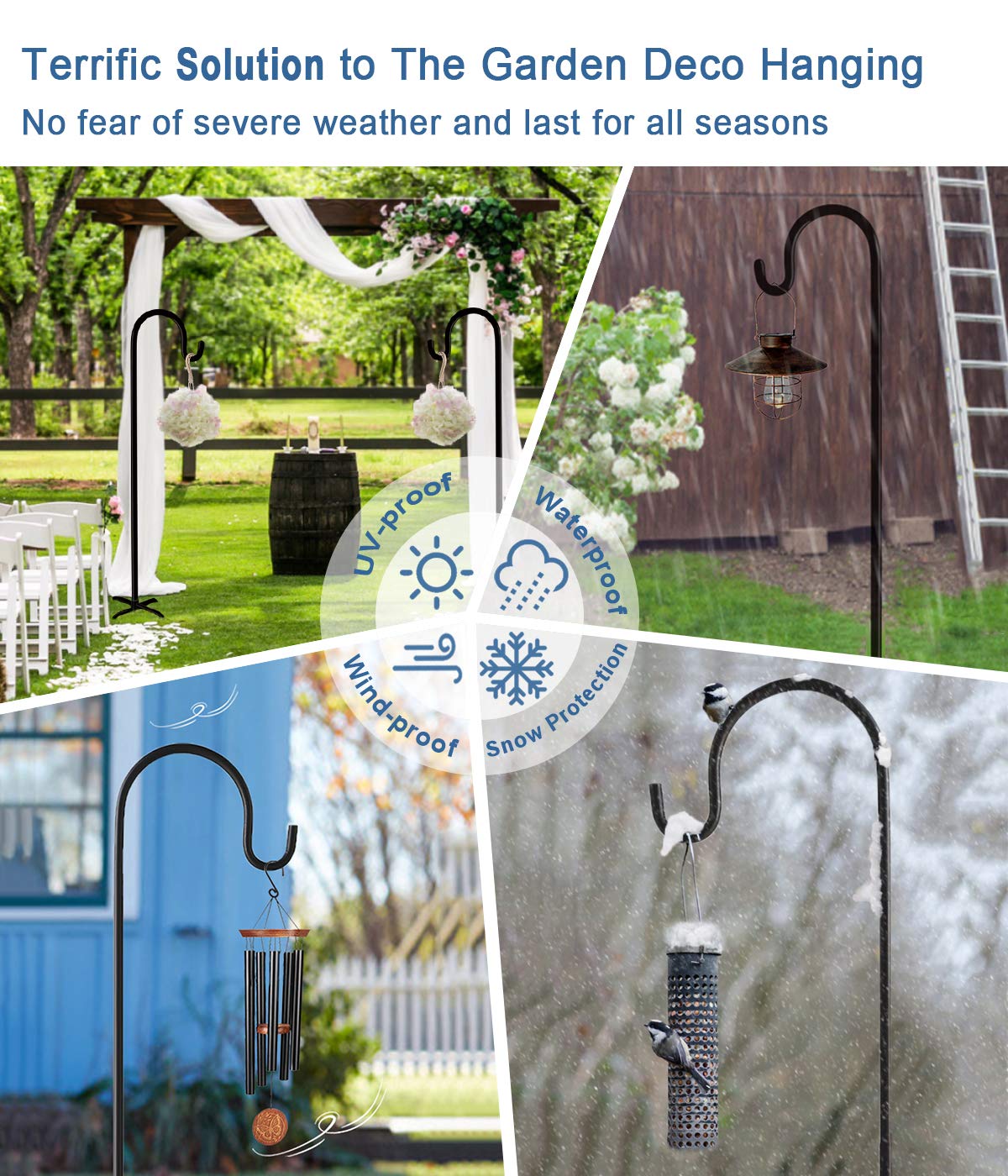 Artigarden versatile outdoor decoration hanger suitable for birds, lights, and pots.