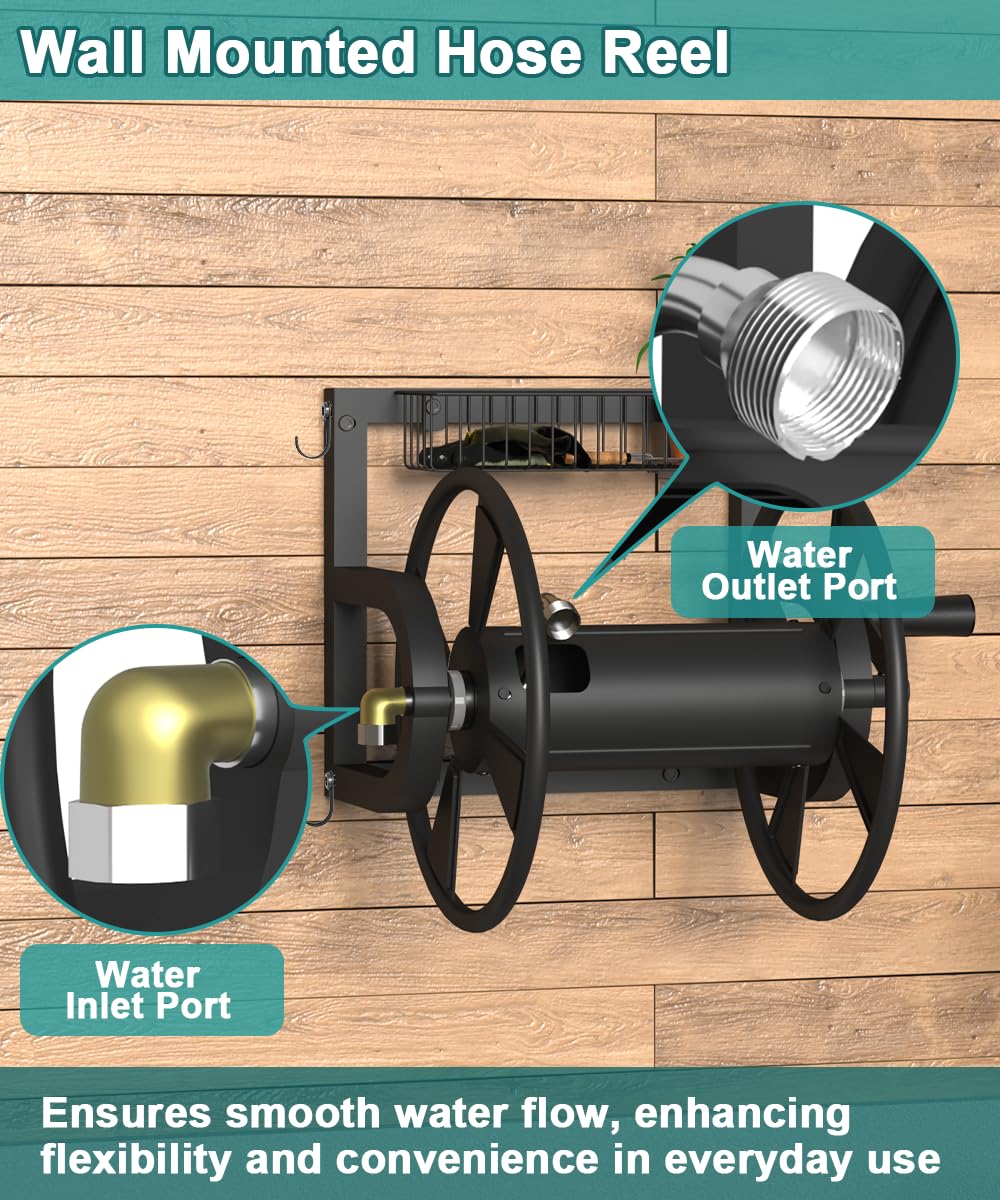 Artigarden versatile outdoor water reel for gardening, cleaning, and more.