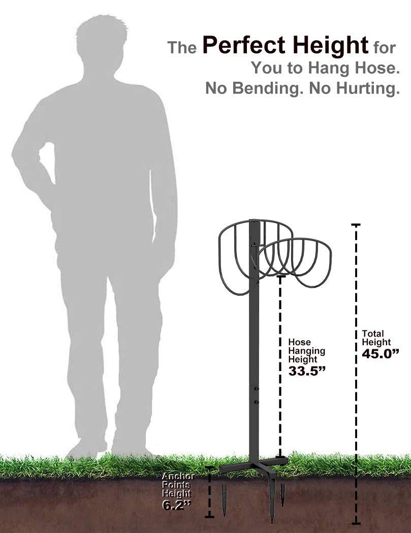 Artigarden weatherproof hose bracket withstands rain and sun.