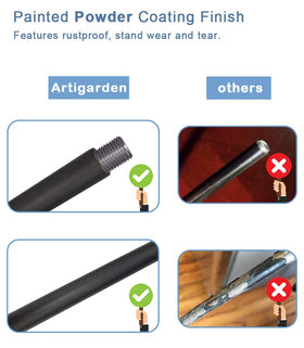 Artigarden wind- and rain-resistant hook for reliable outdoor use.