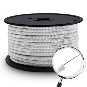 Artilife flag pole rope on a spool enables quick, tangle-free setup.