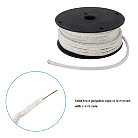 Artilife wire-center rope shows sturdy 8mm core for reliable halyards.
