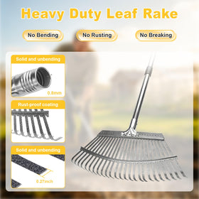 ARTIPOLY 18-inch wide metal head for efficient ground coverage