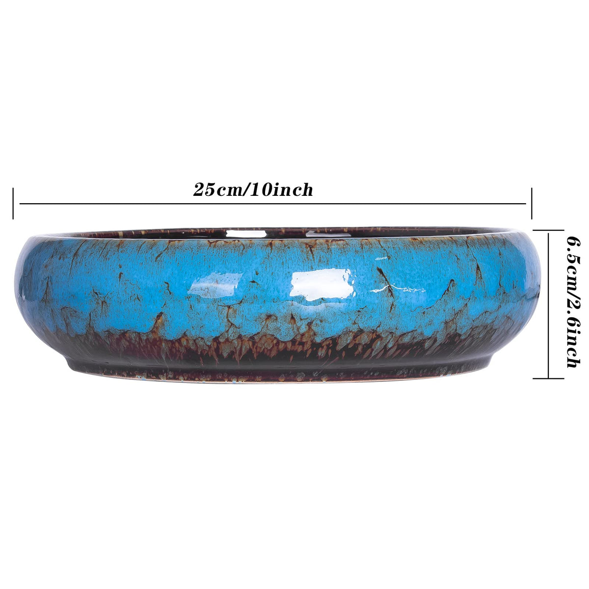 ARTKETTY round bonsai pot highlighting a tabletop display