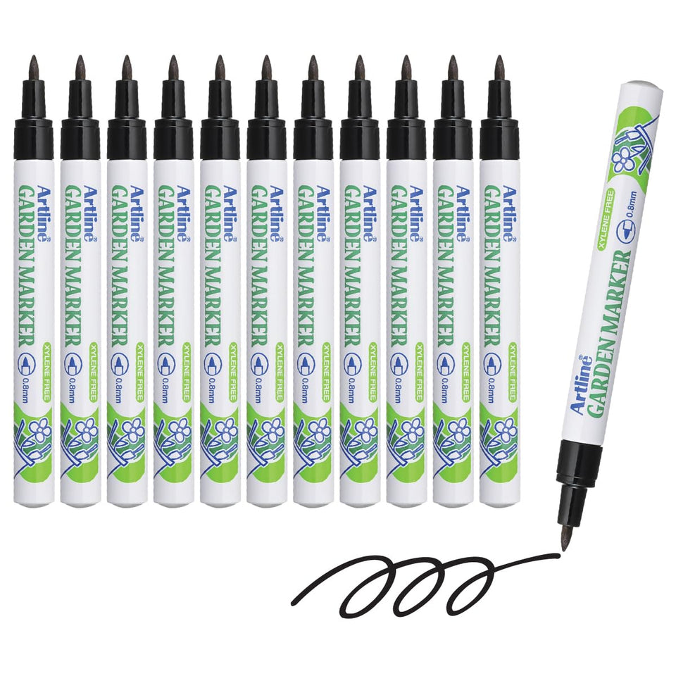 Artline Garden Markers with a 0.8 mm tip for crisp, long-lasting garden labels.