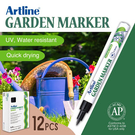 Artline Garden Markers feature quick-dry, fade and UV resistant ink.