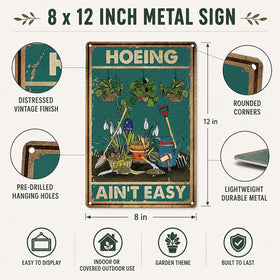 Artlunar aluminum garden sign weatherproof accent for fences and gates