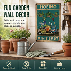 Artlunar garden gift sign for women gardeners who love humor
