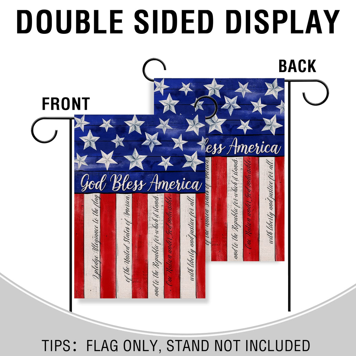 Artofy Fourth of July flag; vibrant colors for porch or patio.