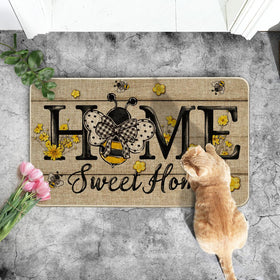 Artoid Mode Bee Daisy doormat materials designed for durability