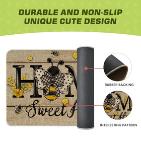 Artoid Mode Bee Daisy mat suitable for indoor and outdoor use