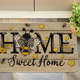 Artoid Mode Bee Daisy doormat adds stylish charm to entryway