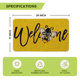Artoid Mode easy-clean doormat cleans quickly with hose or sponge