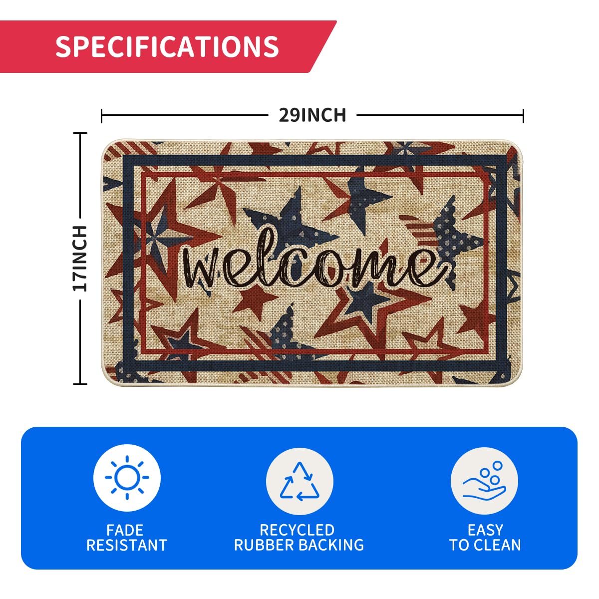 Artoid Mode unique seasonal design welcomes guests with patriotic flair