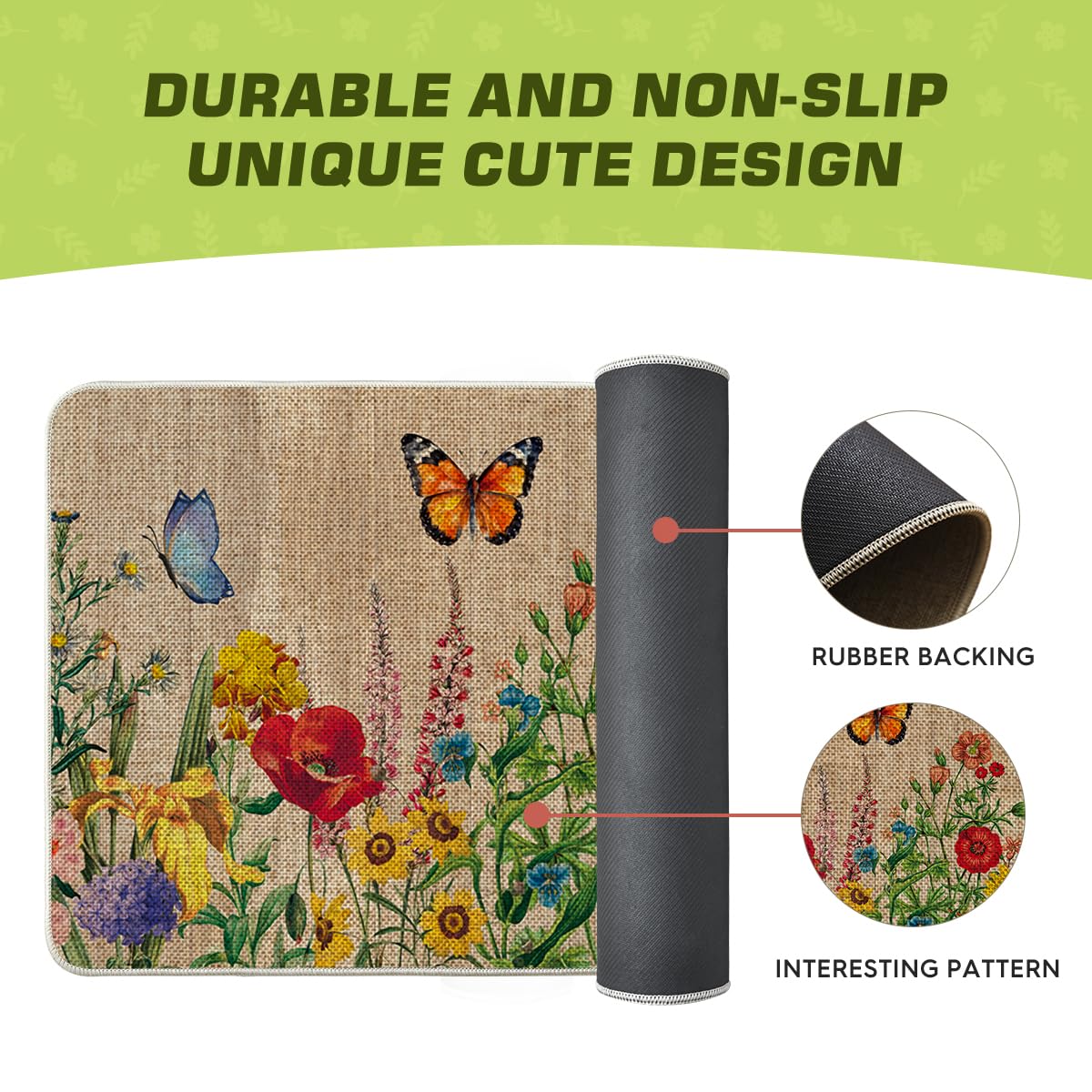 Artoid Mode easy-to-clean doormat rinsed with hose to remove dirt