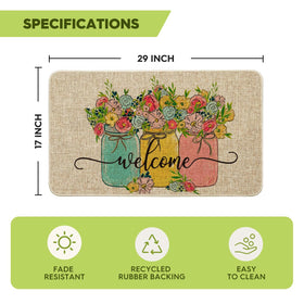Artoid Mode Hello Spring low-profile yard mat suitable for indoor or outdoor use