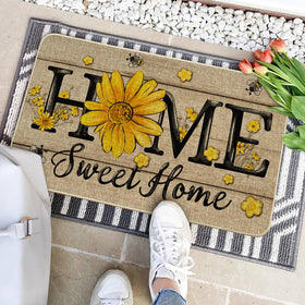 Artoid Mode home-sweet-home doormat suitable for indoor outdoor use.