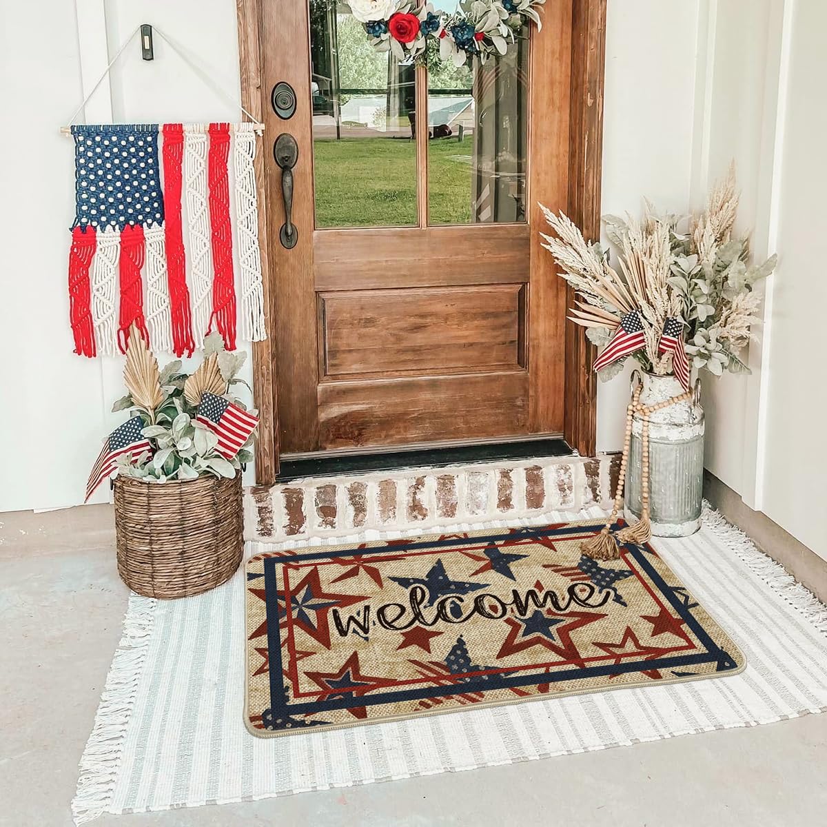 Artoid Mode indoor-outdoor doormat with non-slip backing for safe entries