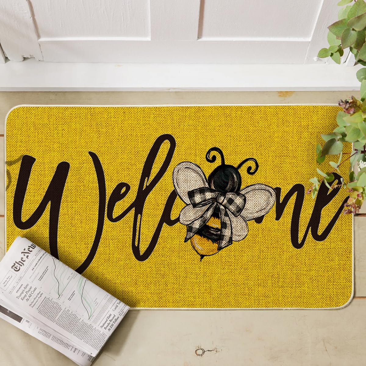 Artoid Mode low-profile 17x29 doormat with slim design for easy entry