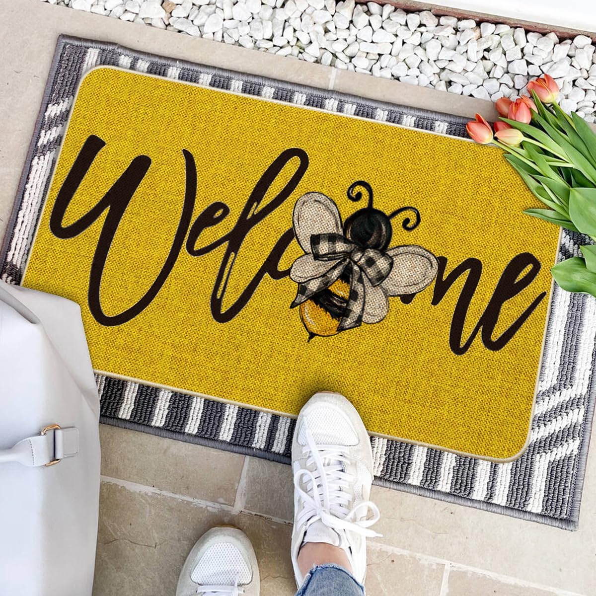 Artoid Mode durable mat with non-slip backing for safer doorways