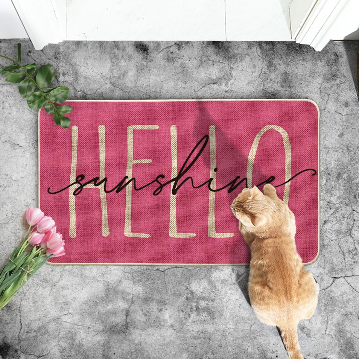 Artoid Mode doormat features stain-resistant surface that withstands seasonal traffic