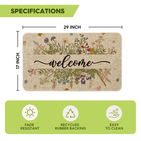 Artoid Mode unique floral pattern enhances entryway decor.