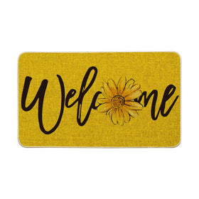 Artoid Mode yellow sunflower door mat suitable for indoor outdoor entryways
