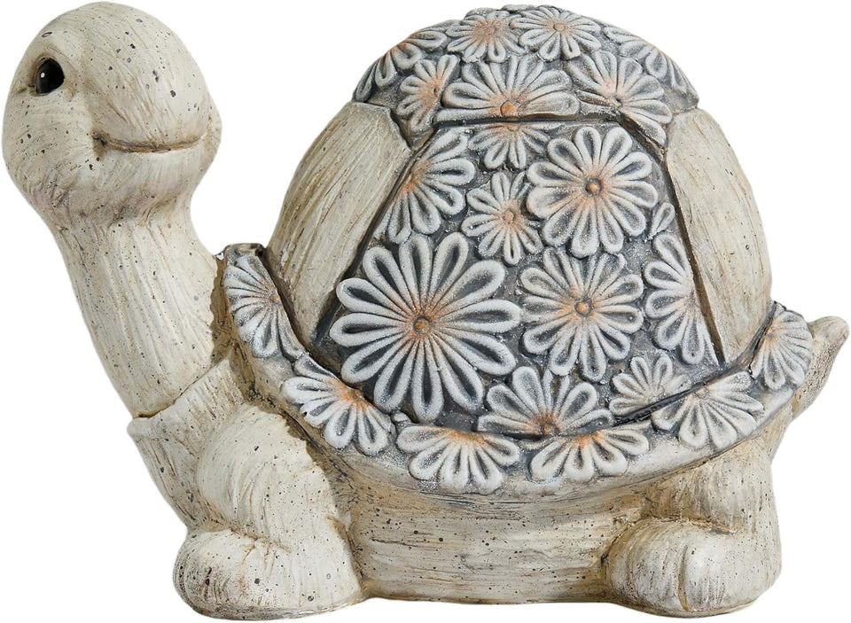 Artpaul Turtle Statue front view enhances garden curb appeal.
