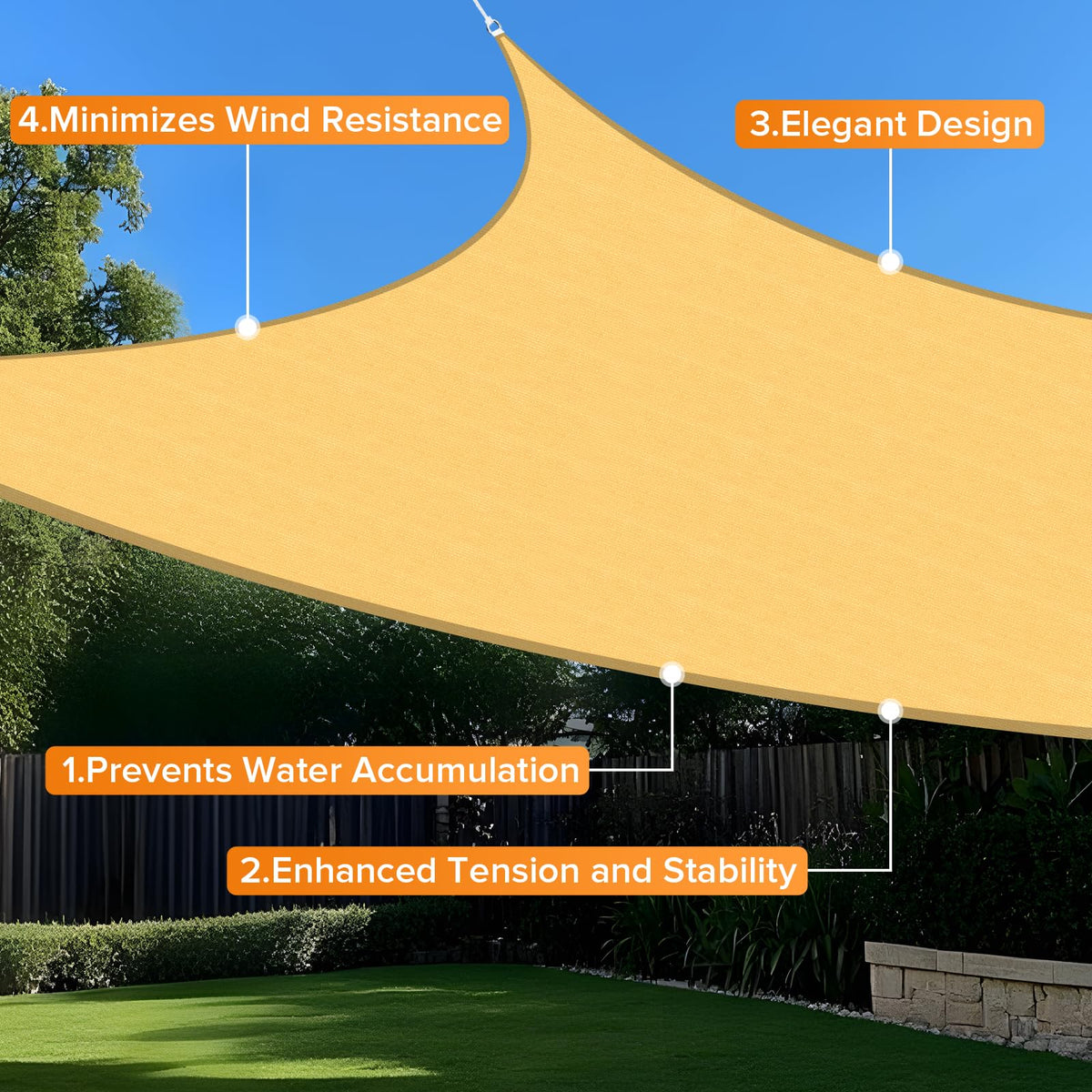 Artpuch breathable shade design showing airflow and reduced pooling
