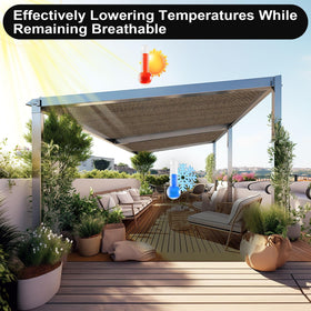 Artpuch easy-install shade with grommets and fasteners for quick mounting.