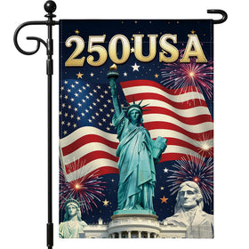 Artscope 250 Years Anniversary flag for outdoor display with patriotic design.