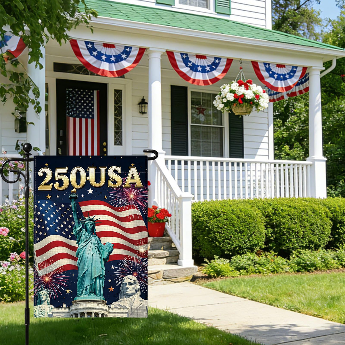 Artscope Independence Day yard decor flag for festive porch displays.
