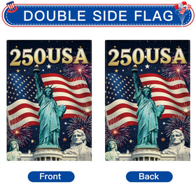 Artscope Weather-resistant polyester flag withstands sun and rain.