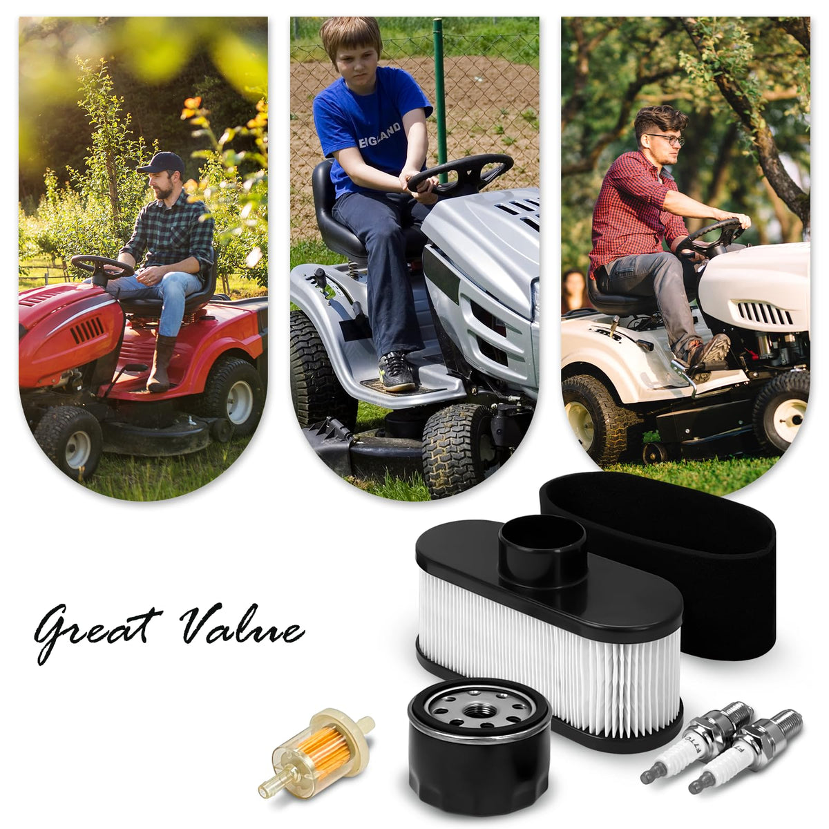 ARTSHU FR691V compatible models chart shows compatible mowers at a glance.