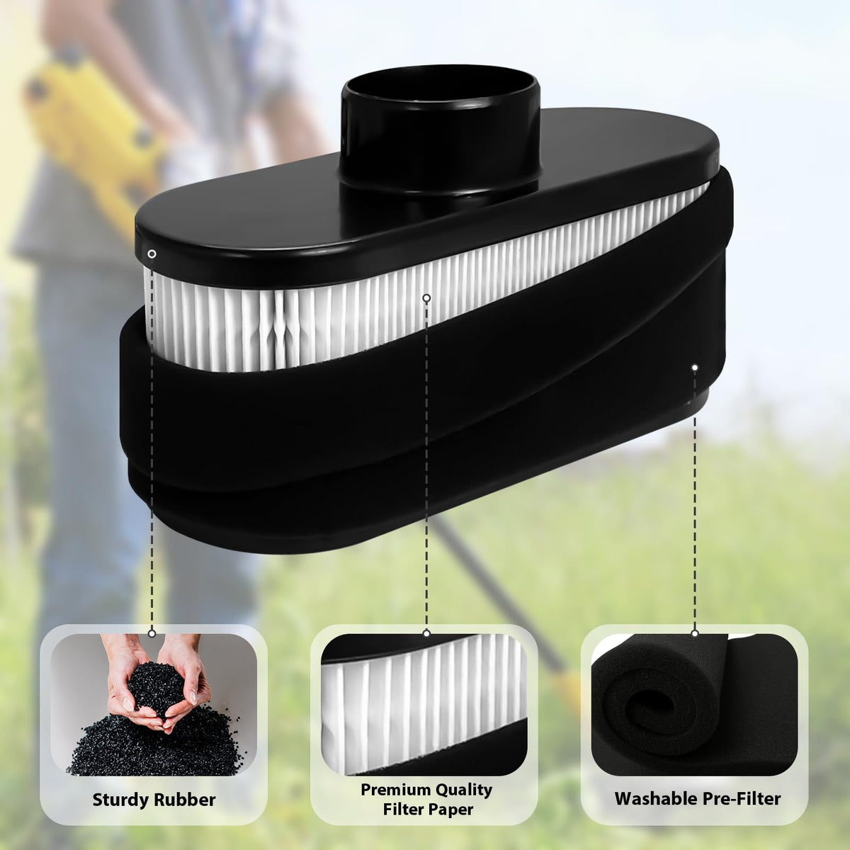 ARTSHU FR691V oil filter helps maintain oil cleanliness for reliable timing.