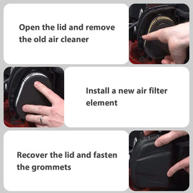 ARTSHU pleated design traps dust and debris for cleaner intake.