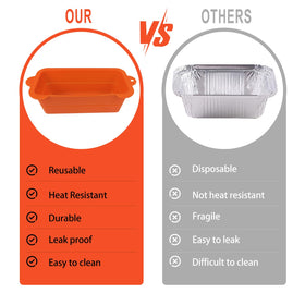 ARTSHU reusable drip-pan liners lined inside the pan.
