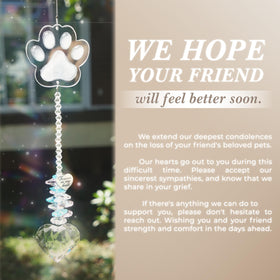 ARUN pet remembrance keepsake sun catcher suits memorial ceremonies at home